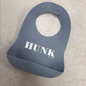 Blue Silicone Baby Bib LIKE NEW Used Once BELLA TUNNO